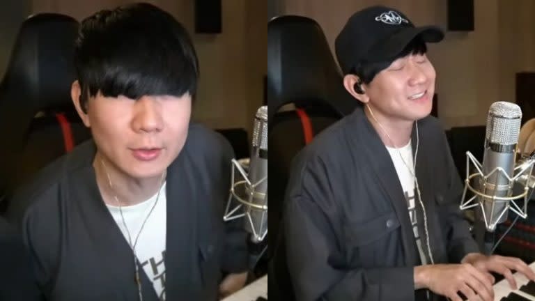 <p>Singaporean singer JJ Lin surprised his fans with a live streaming concert on March 17 after returning to Taipei. (Screenshot from the video)</p>
