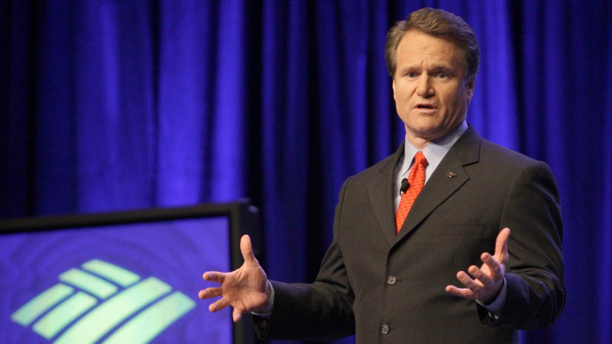 Photo by Chuck Burton/AP/REX/ShutterstockBrian Moynihan Newly named Bank of America CEO Brian Moynihan speaks after being introduced to the bank's employees in Charlotte, N.