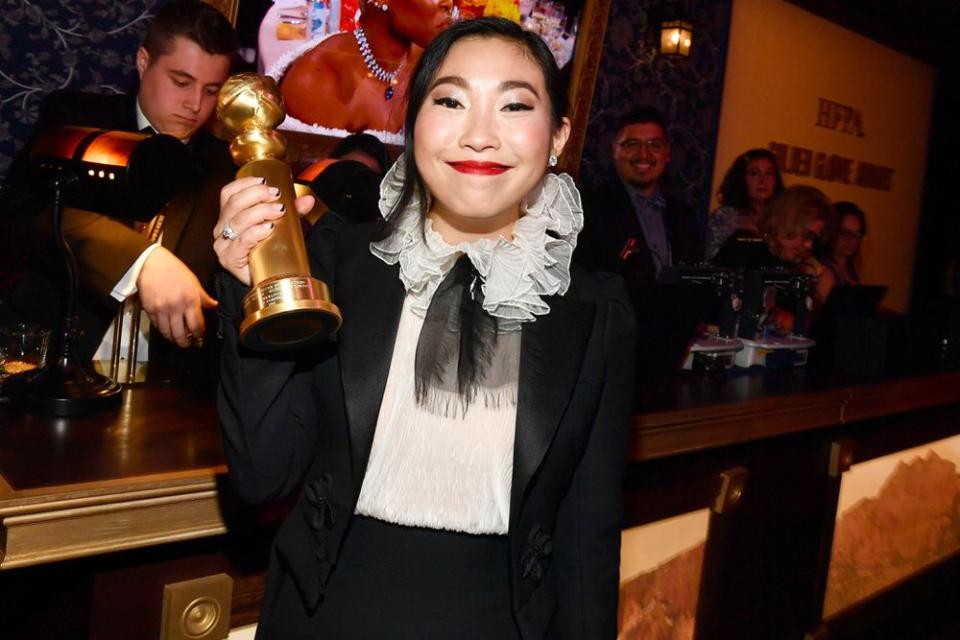 Awkwafina at the Golden Globe Awards | Michael Buckner/Variety/Shutterstock