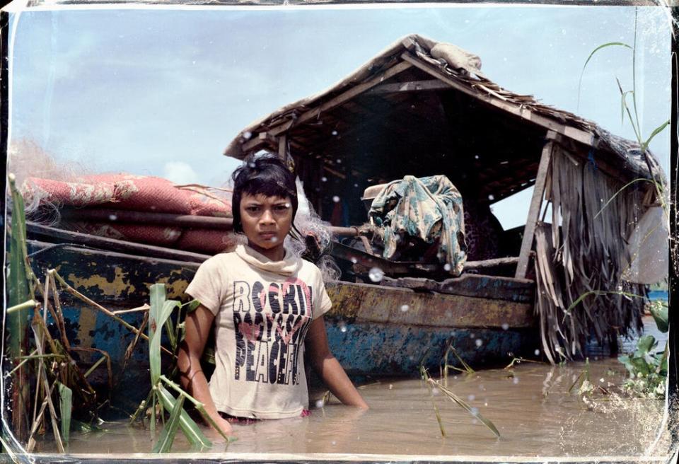 Chenla describes conditions as ‘difficult’ living with a large family in such a small space (Lim Sokchanlina/Save the Children)