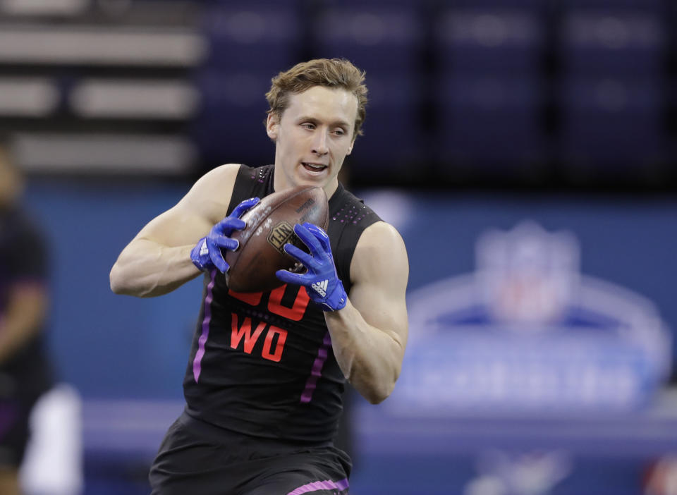 SMU wide receiver Trey Quinn became Mr. Irrelevant, the final pick of the NFL draft. (AP)