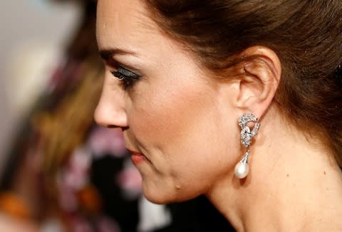 Duchess of Cambridge BAFTAs 2019 earrings - Credit: REUTERS/Henry Nicholls