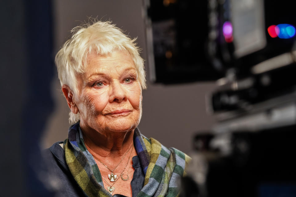 LONDON - OCTOBER 16: Dame Judi Dench stars in the Red Nose Day 2021, Funny is Power campaign film, What is it to be Human? on October 16,2020 in London,England. Red Nose Day takes place on March 19th 2021. (Photo by Jacqui Black/Comic Relief/Getty Images)