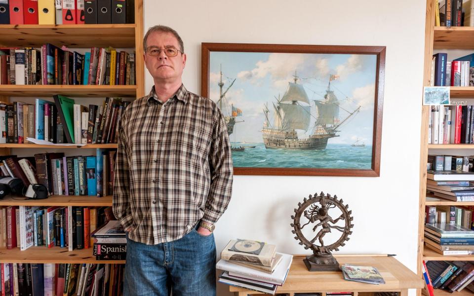 CJ Sansom at home in Brighton: 'Mantel's Cromwell is quite different from mine... I do believe he had a dark side, much darker and more brutal'