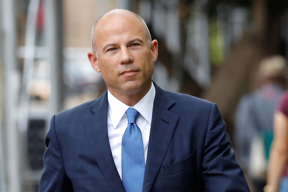 Attorney Michael Avenatti arrives at United States Court in the Manhattan borough of New York City, New York, U.S., July 23, 2019. REUTERS/Mike Segar