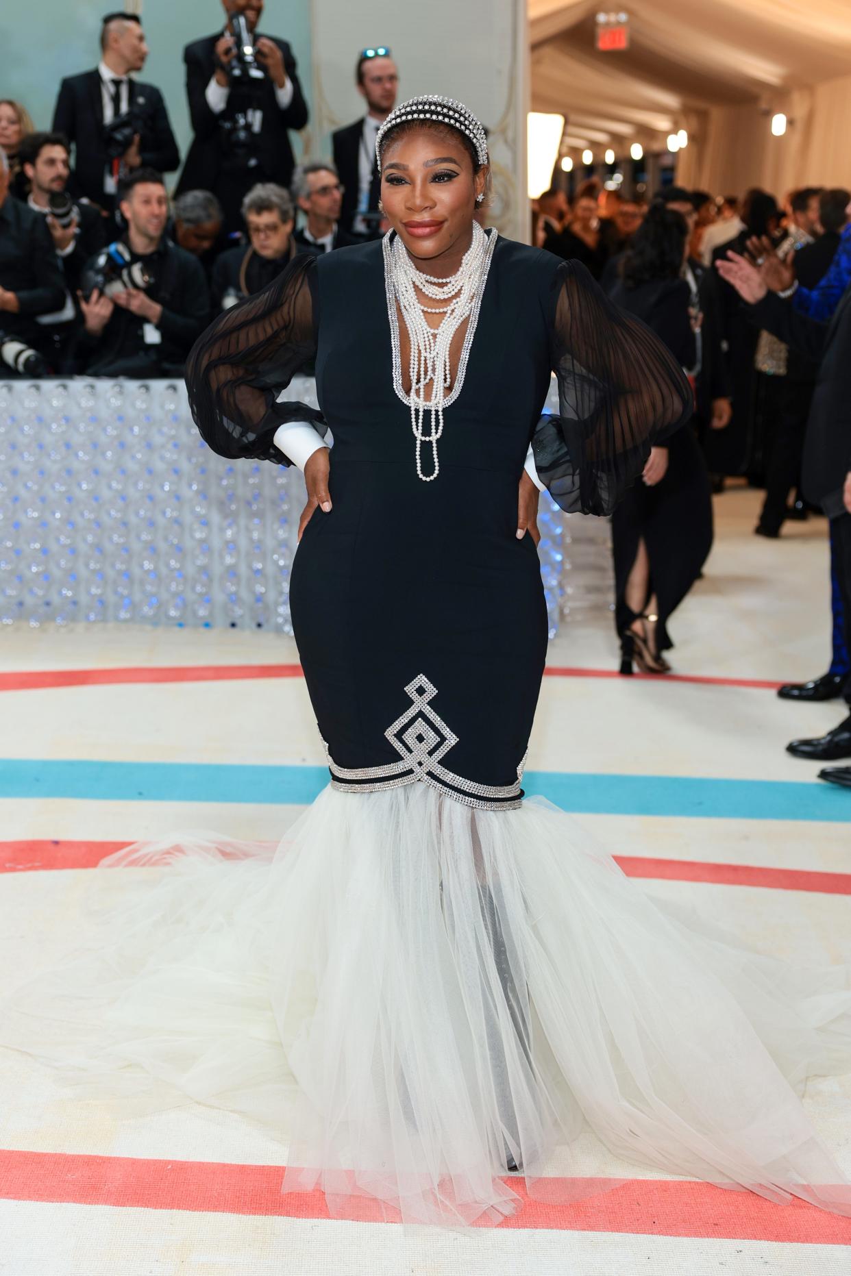 Other than pearls and camellia flowers, baby bumps were the must-have accompaniment for some stars. Serena Williams announced her pregnancy with her second child at the Met Gala.