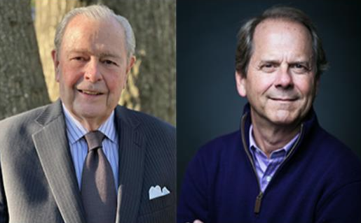 Documentarian and producer David Crouse (right) will converse with former Nixon aide Dwight Chapin (left) in Bay View’s Voorhies Hall on Friday, Aug. 5.