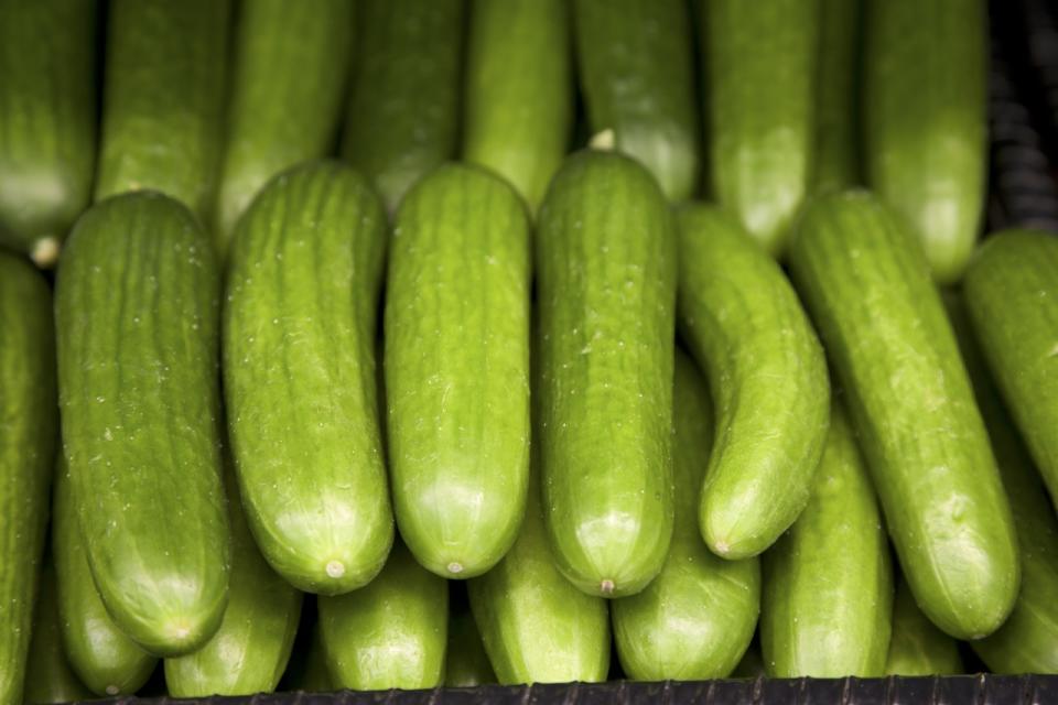 <div class="caption-credit"> Photo by: Corbis</div><b>CUCUMBERS</b> <br> Peel as Needed <br> <br> "I don't think I've ever peeled a cucumber in my life," says Alderson. It's a different story if you're buying grocery store cucumbers, which are often coated in wax. <br> <br> <a rel="nofollow" href="http://recipes.search.yahoo.com/search;_ylt=A2KJNF8L2MFR0BIAmwODmolQ;_ylc=X1MDMTM1MTE5NTI2NwRfcgMyBGFjdG4Da2V5YnJkBGRhdGFTcmMDZ29zc2lwBG91dGNtA3NyY2gEcnNwbnMDbmV3BHNlYwNzZWFyY2gEdDEDc3JjaEJ4BHQyA3N1Z2dMc3QEdDMDcXJ5BHQzcG9zAzAEdDQDc2xjdA--?p=cucumber&fr2=sb-top&fr=shine" data-ylk="slk:Find Cucumber Recipes on Shine>>;elm:context_link;itc:0;sec:content-canvas" class="link ">Find Cucumber Recipes on Shine>></a> <br>