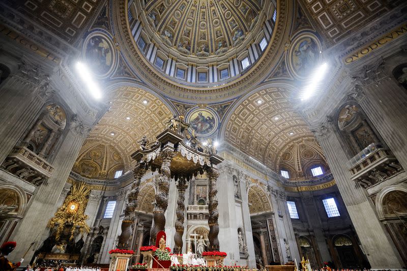 Pope Francis celebrates Mass for the Feast of Epiphany at the Vatican