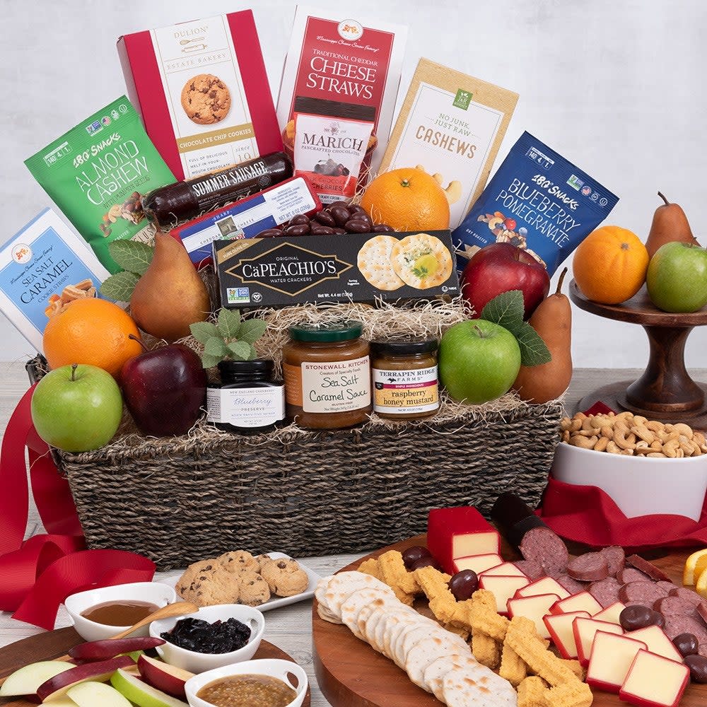 <p><a href="https://go.redirectingat.com?id=74968X1596630&url=https%3A%2F%2Fwww.gourmetgiftbaskets.com%2FFruit-Basket-Bountiful-Harvest-Gift-Basket.asp&sref=https%3A%2F%2Fwww.womenshealthmag.com%2Flife%2Fg40961045%2Fbest-sentimental-gifts%2F" rel="nofollow noopener" target="_blank" data-ylk="slk:Shop Now;elm:context_link;itc:0;sec:content-canvas" class="link rapid-noclick-resp">Shop Now</a></p><p>Bountiful Harvest - Fruit Gift Basket</p><p>gourmetgiftbaskets.com</p><p>$139.99</p>