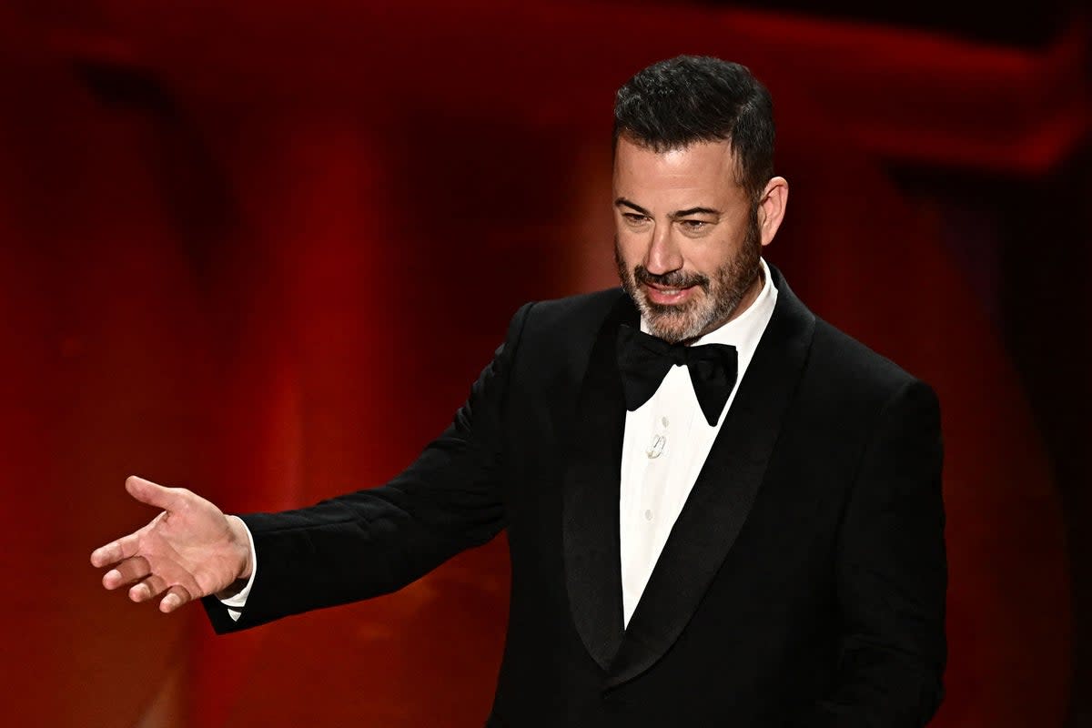 Time for a change: Jimmy Kimmel delivers his opening monologue at the 96th annual Academy Awards (Getty Images)