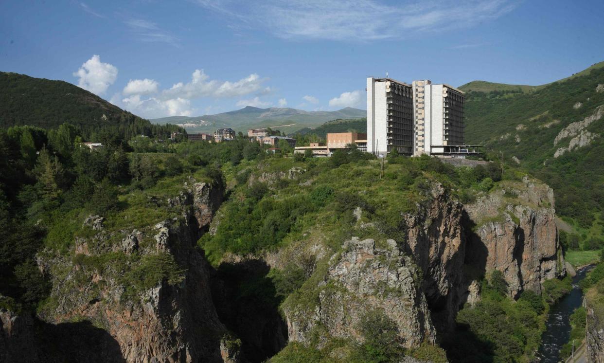 <span>The mountain spa resort of Jermuk is known for its hot springs and mineral water.</span><span>Photograph: Karen Minasyan/AFP/Getty Images</span>