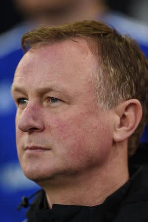 Football Soccer - Northern Ireland v Slovenia - International Friendly - Windsor Park, Belfast, Northern Ireland - 28/3/16 Northern Ireland manager Michael O'Neill before the match Action Images via Reuters / Tony O'Brien/ Livepic/ Files