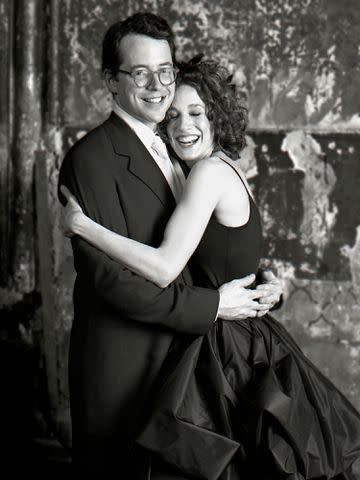 <p>Leo Sorel</p> Matthew Broderick and Sarah Jessica Parker on their wedding day on May 19, 1997.