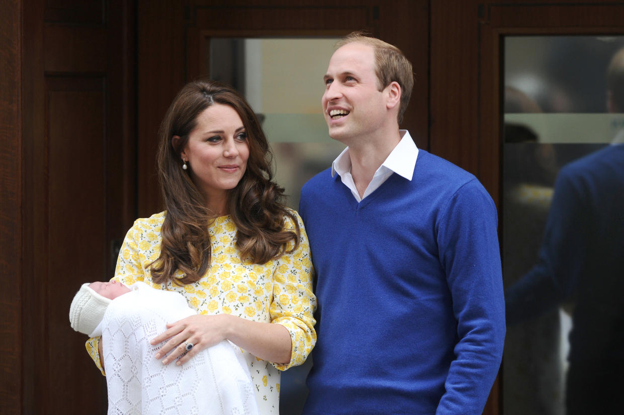 Kate Middleton gave birth to Princess Charlotte in 2015, just a day after Keira Knightley gave birth to a daughter she named Edie. (Photo: Paul Treadway/Barcroft Media via Getty Images)