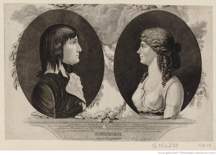 Portraits of Napoleon and Josephine