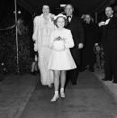 <p>In 1936, Fox resigned Shirley for another seven-year contract, bumping her pay up to <a href="https://www.history.com/this-day-in-history/shirley-temple-receives-50000-per-film" rel="nofollow noopener" target="_blank" data-ylk="slk:$50,000 per film;elm:context_link;itc:0;sec:content-canvas" class="link ">$50,000 per film</a> — an unheard of amount at that time. Here, she's seen arriving at the premiere of her 1939 film, <em>The Little Princess</em>, with her parents. </p>