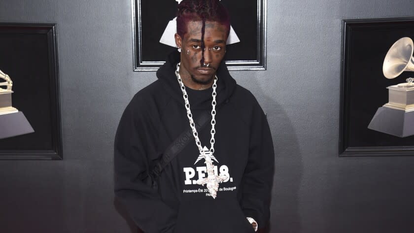 Lil Uzi Vert arrives at the 60th Grammy Awards at Madison Square Garden on Jan. 28, 2018 in New York.