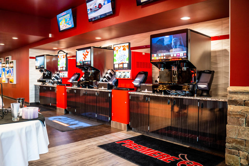 There will be self-service drink stations with unlimited refills at the new Premiere LUX Ciné at the Gadsden Mall.