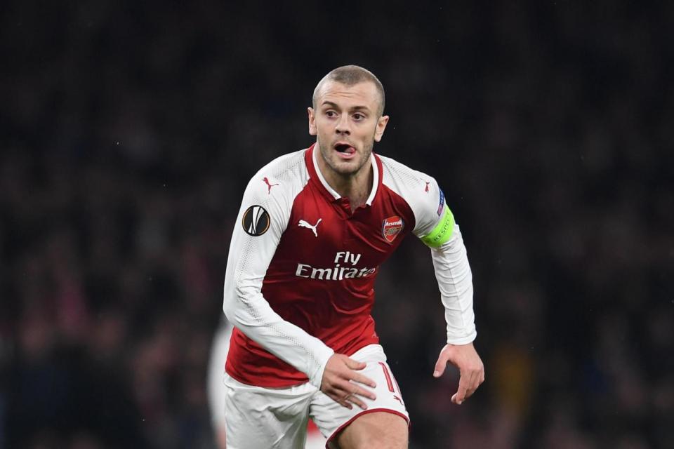 Boost: Jack Wilshere is available for Thursday's match (Arsenal FC via Getty Images)