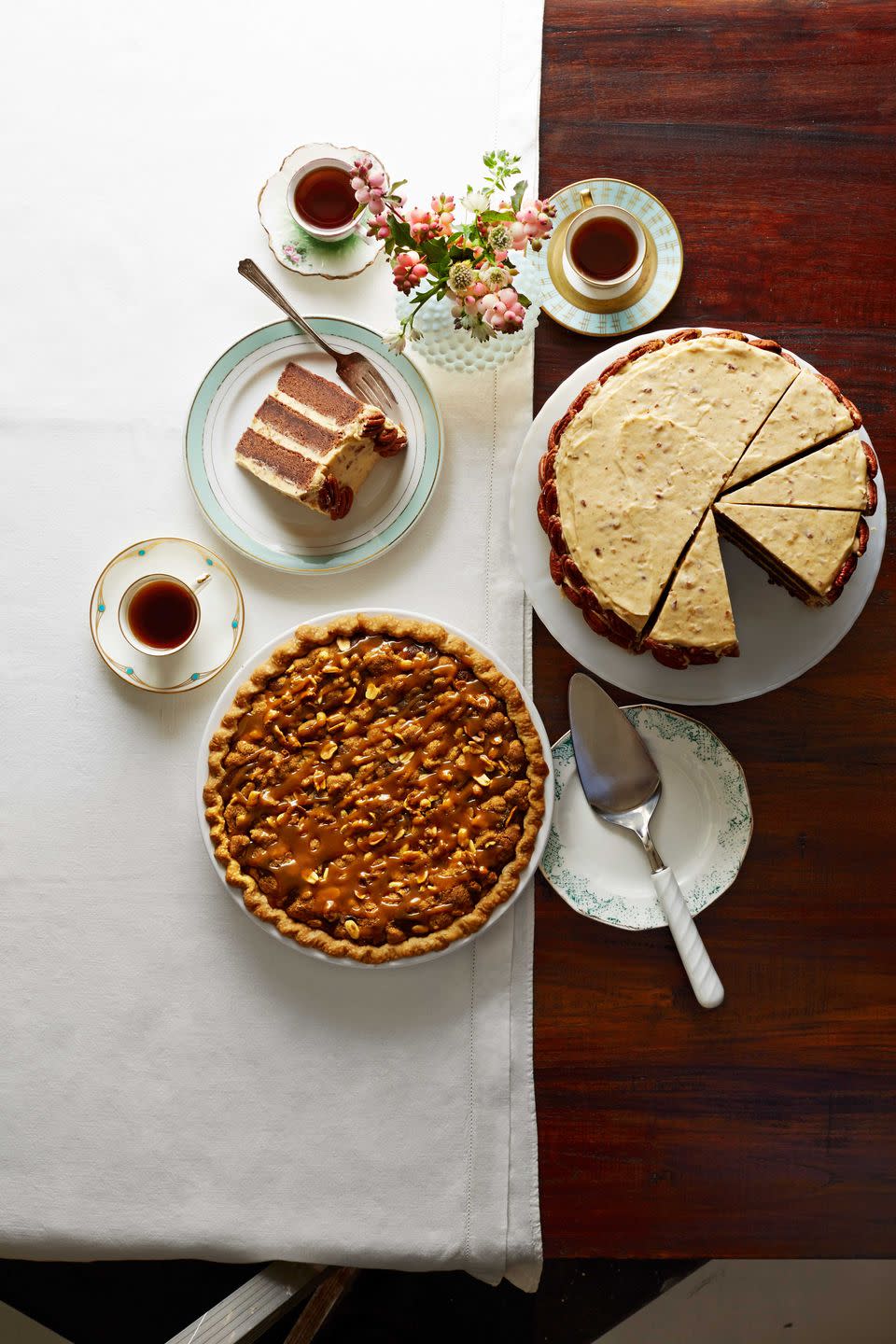 Salted Caramel Peanut Butter Fudge Pie