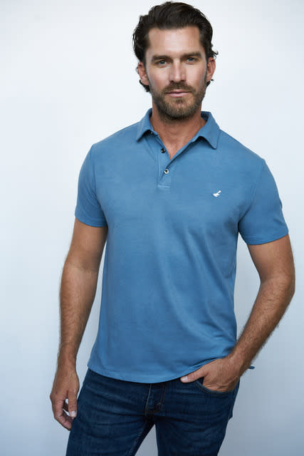 The clean design of the HyperNatural polo shirt.
