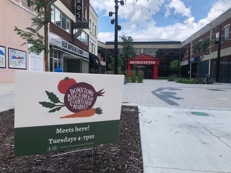 Starting July 11 and running through Oct. 10, the Metrocenter Courtyard in downtown Binghamton will be filled with local vendors and live music performances for the Downtown Binghamton Courtyard Market's fourth year.