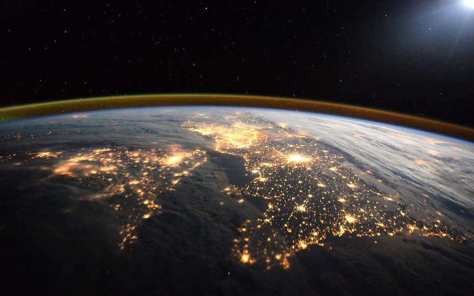 ESA astronaut Tim Peake took this image of the U.K. and France from the Space Station.