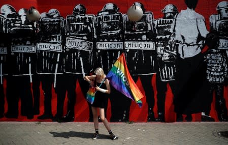 Warsaw holds gathering against violence towards LGBT community in Bialystok