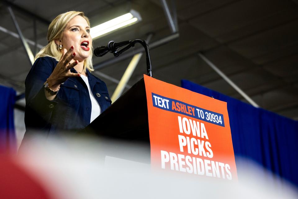U.S. Rep. Ashley Hinson, R-Iowa, represents the 2nd Congressional District, where voters prefer a Republican candidate, the Iowa Poll shows.