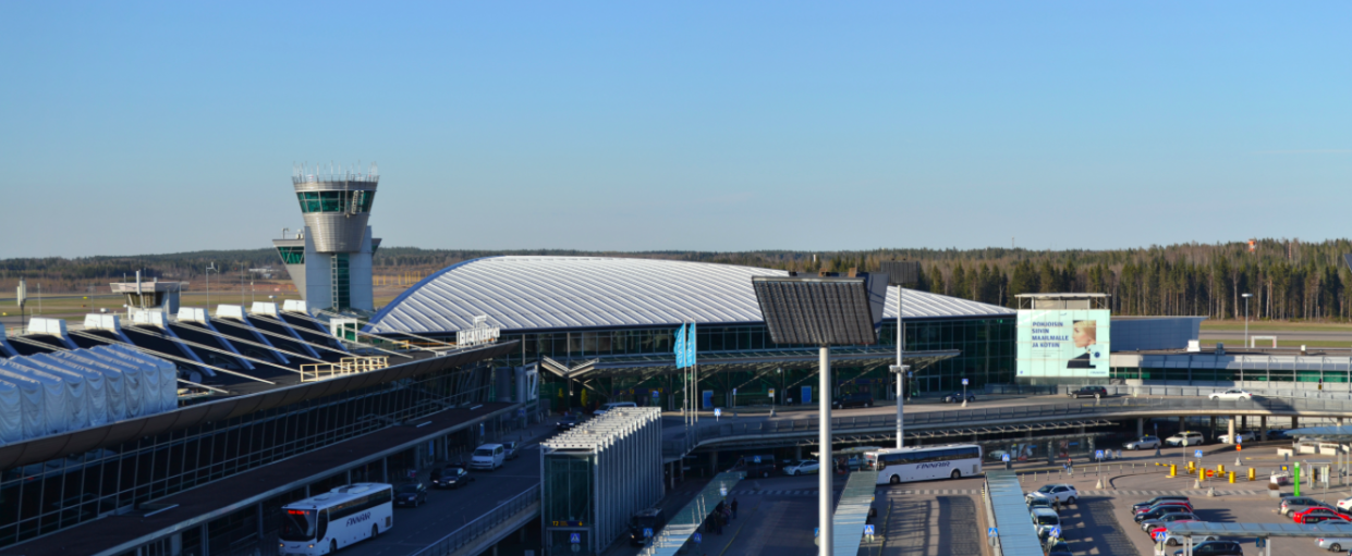 <em>Various surfaces were swabbed at Helsinki-Vantaa airport at peak-time (Wikipedia)</em>