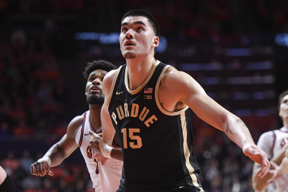 Zach Edey and Purdue lost in the first round as a No. 1 seed in 2023. How will they fare as a No. 1 seed again this year? (Michael Allio/Icon Sportswire via Getty Images)