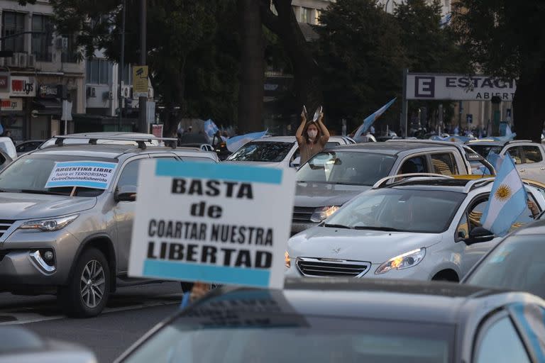 Protesta #17A en el Obelisco