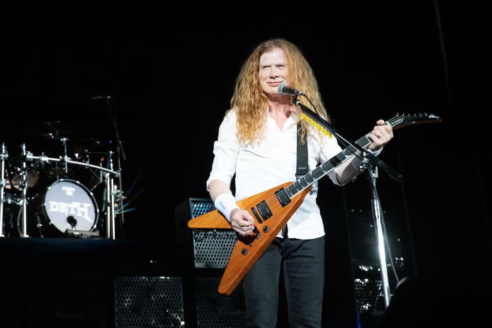 Megadeth and Lamb of God perform during The Metal Tour Of The Year festival with special guests Trivium and Hatebreed at Germania Insurance Amphitheater on Aug. 20 in Austin.