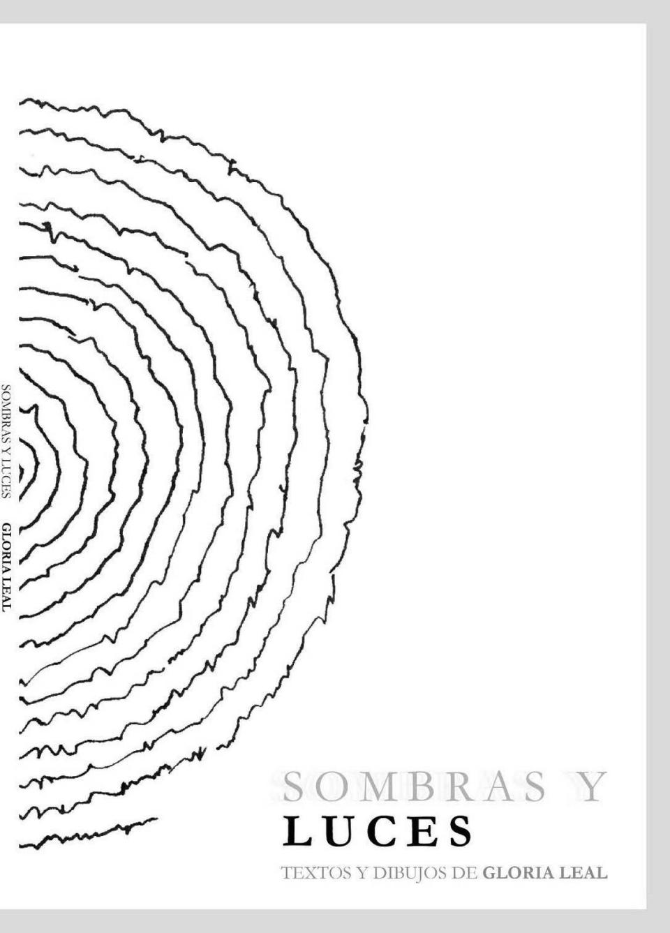 Portada de ‘Sombras y luces’. Libro de poemas de Gloria Leal.