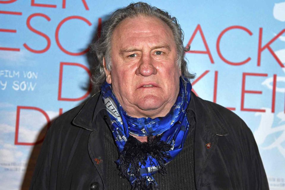 <p>Tristar Media/Getty</p>  Gerard Depardieu attends the "Der Geschmack der kleinen Dinge (Umami)" Premiere at Cinema Paris on January 12, 2023 in Berlin, Germany