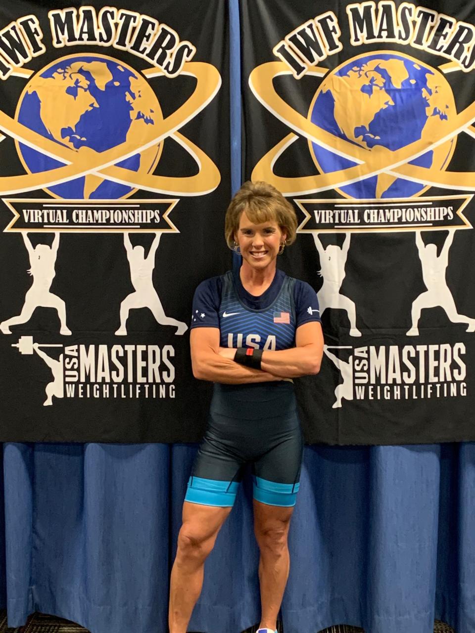 Savannah masters weightlifter Sheryl Cohen, shown at the IWF Masters World Championships in May 2021, is being inducted Monday into the Greater Savannah Athletic Hall of Fame.