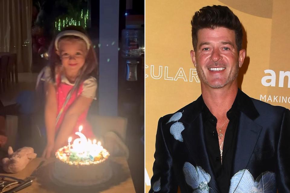 <p>Robin Thicke/Instagram</p> Robin Thicke celebrates daughter