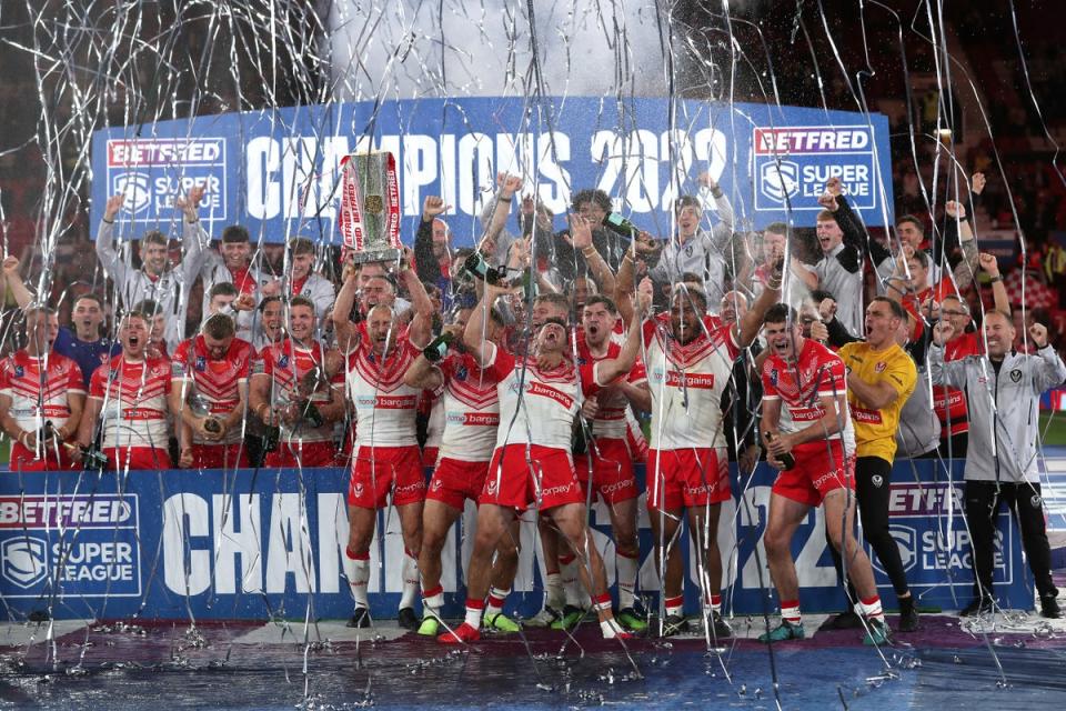 Champions St Helens will be effectively immune to relegation under new proposals (Richard Sellers/PA) (PA Wire)