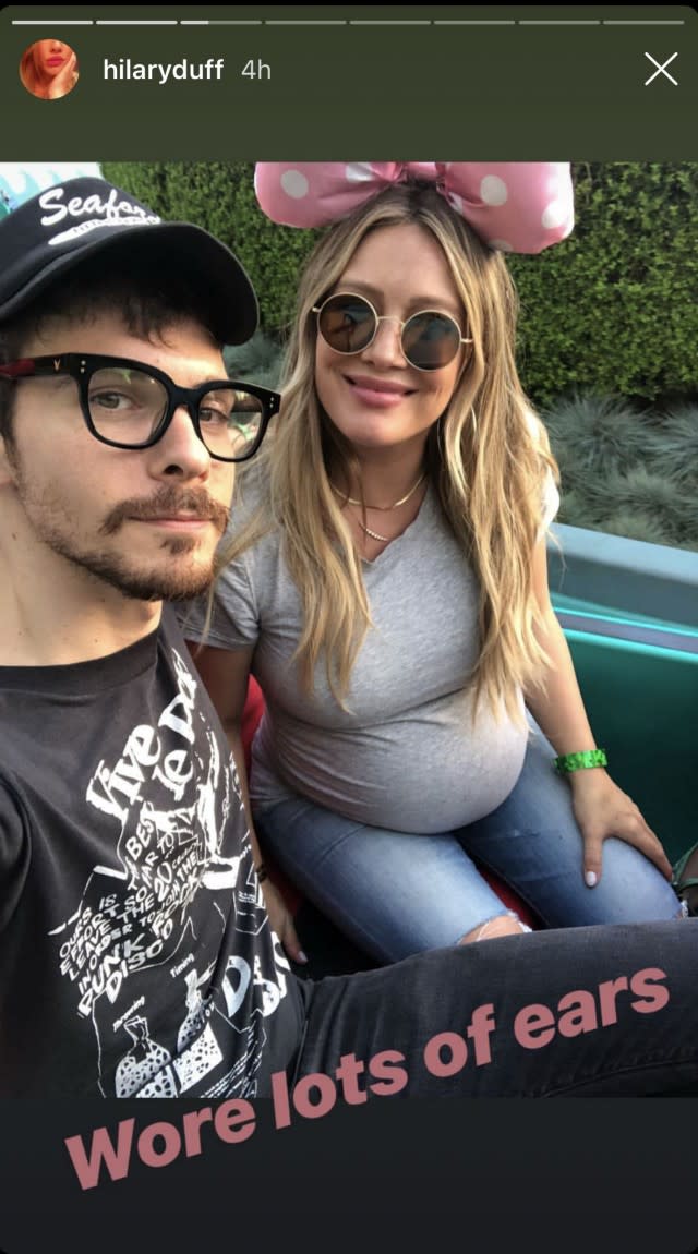 Hillary Duff Visits her Boyfriend With Luca