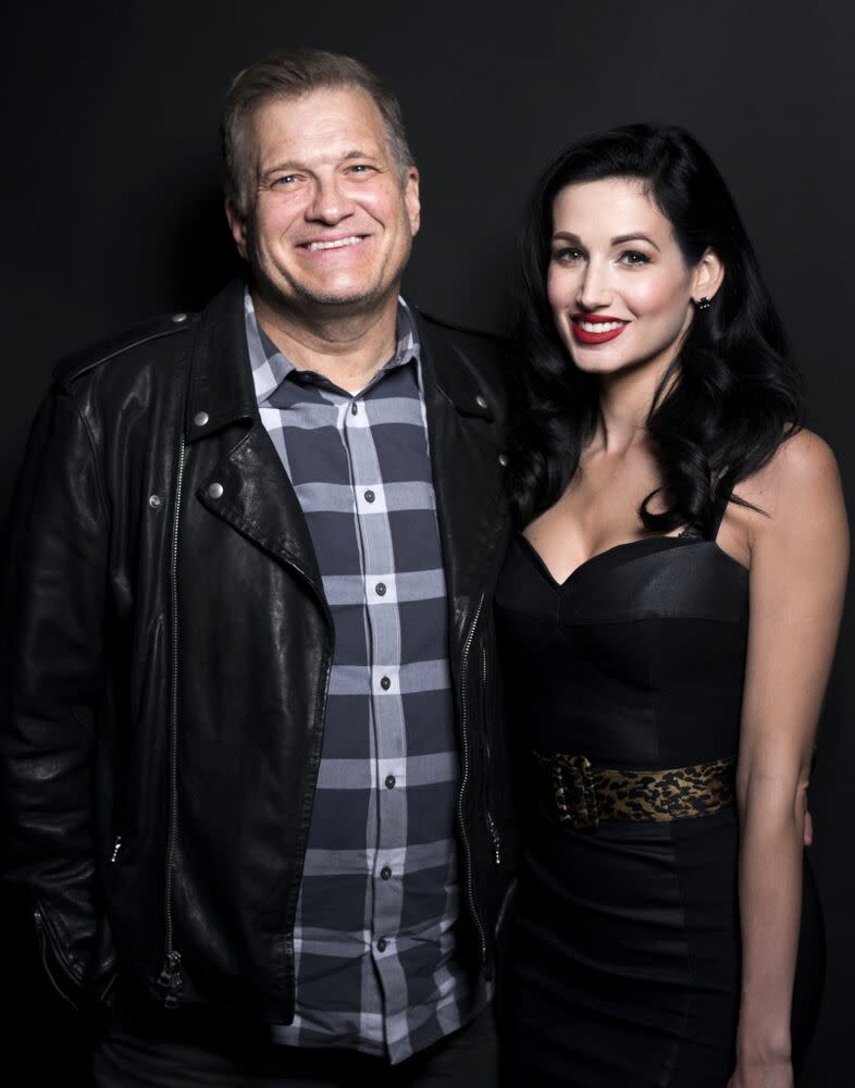 Drew Carey and Amie Harwick | Michael Bezjian/WireImage