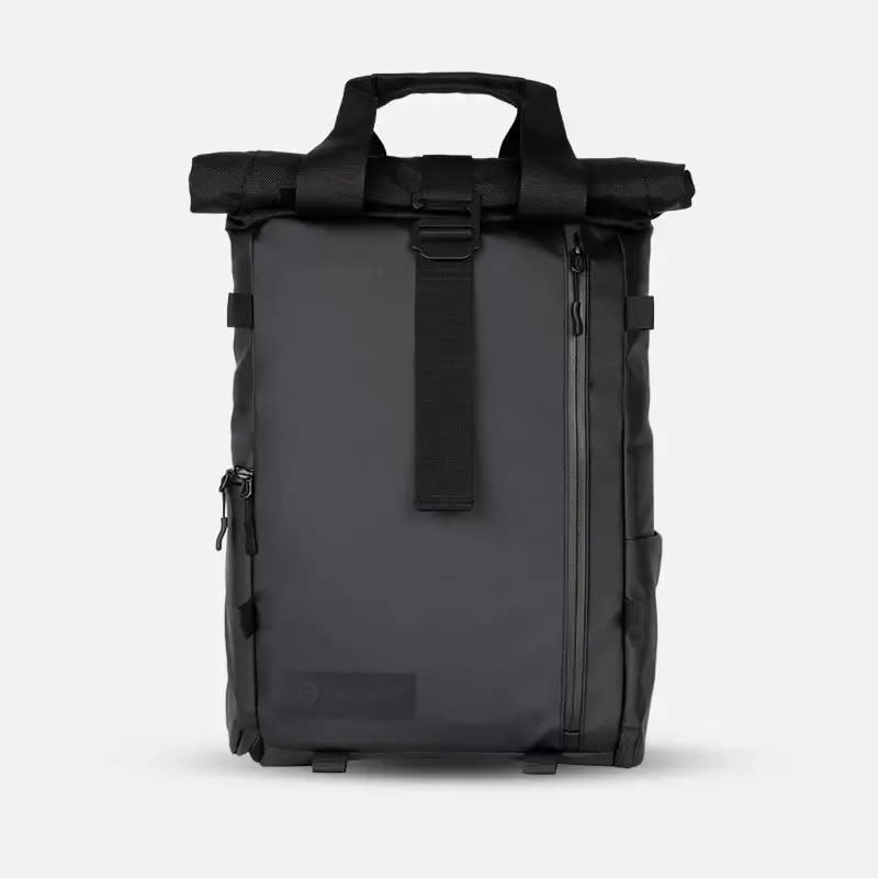 HuffPost art director Jianan Liu said her boyfriend has (and loves) this super versatile travel backpack with a protected section for a camera. Although it's a weatherproof bag designed by and for photographers, the big inner pocket with removable foam dividers can also fit personal items for non-photographers. There's a section for a water bottle, a laptop sleeve and a removable chest strap if you want to wear it as a duffle.Promising review: 