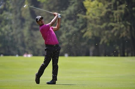 Mar 3, 2018; Mexico City, MEX; Shubhankar Sharma plays a shot on the fifth hole during the third round of the WGC - Mexico Championship golf tournament at Club de Golf Chapultepec. Mandatory Credit: Orlando Ramirez-USA TODAY Sports