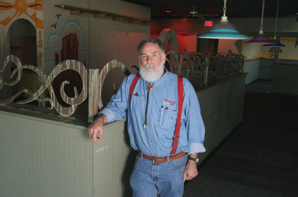 Red Mesa founder Richard Waite is pictured inside the restaurant at 756 N. Tyler in 2006, shortly after he closed it down.