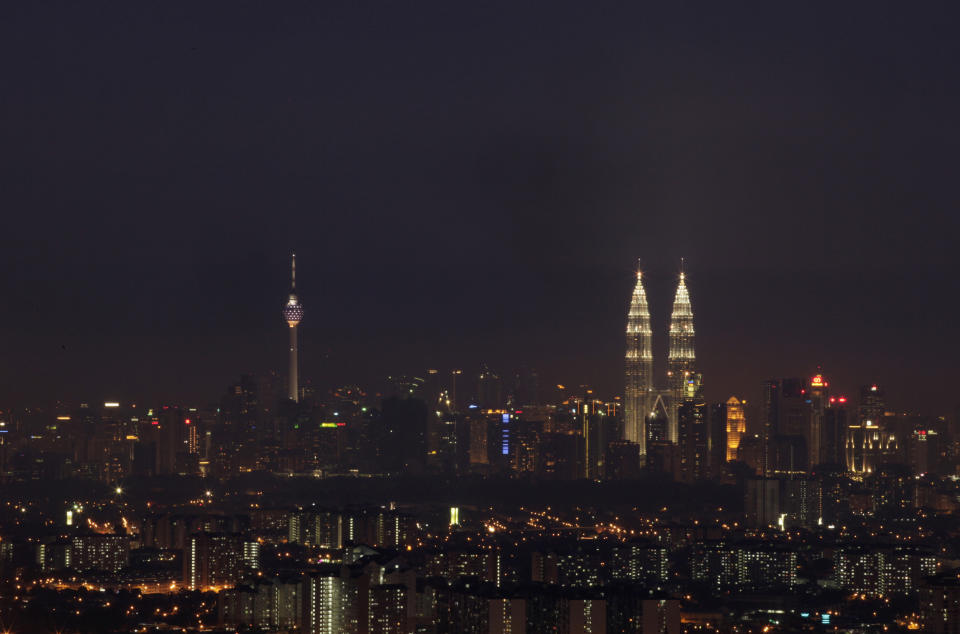 A view of the skyline of Malaysia's capital Kuala Lumpur