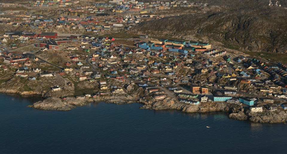 Photo showing Greenland countryside after Trump admitted his interest in buying the country.