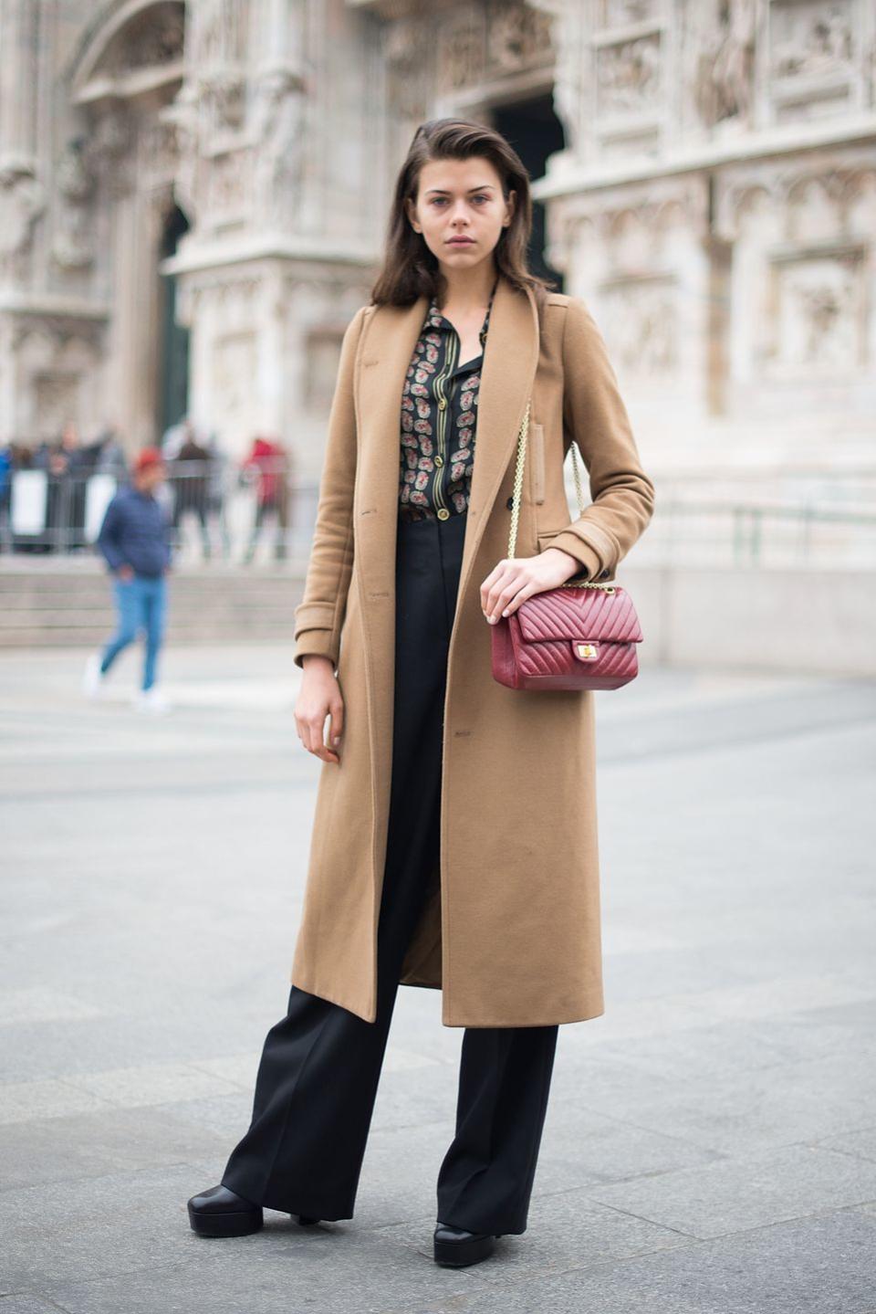 4) The Céline camel coat