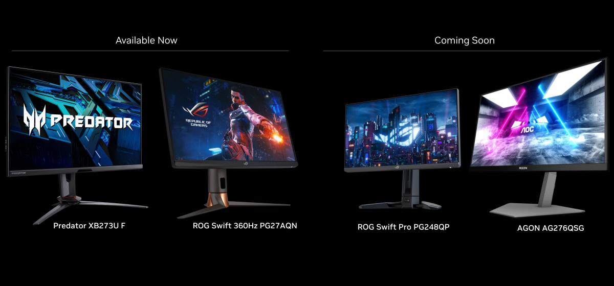 Monitor ASUS ROG com tecnologia NVIDIA G-Sync ULMB 2: QuadHD em 360Hz