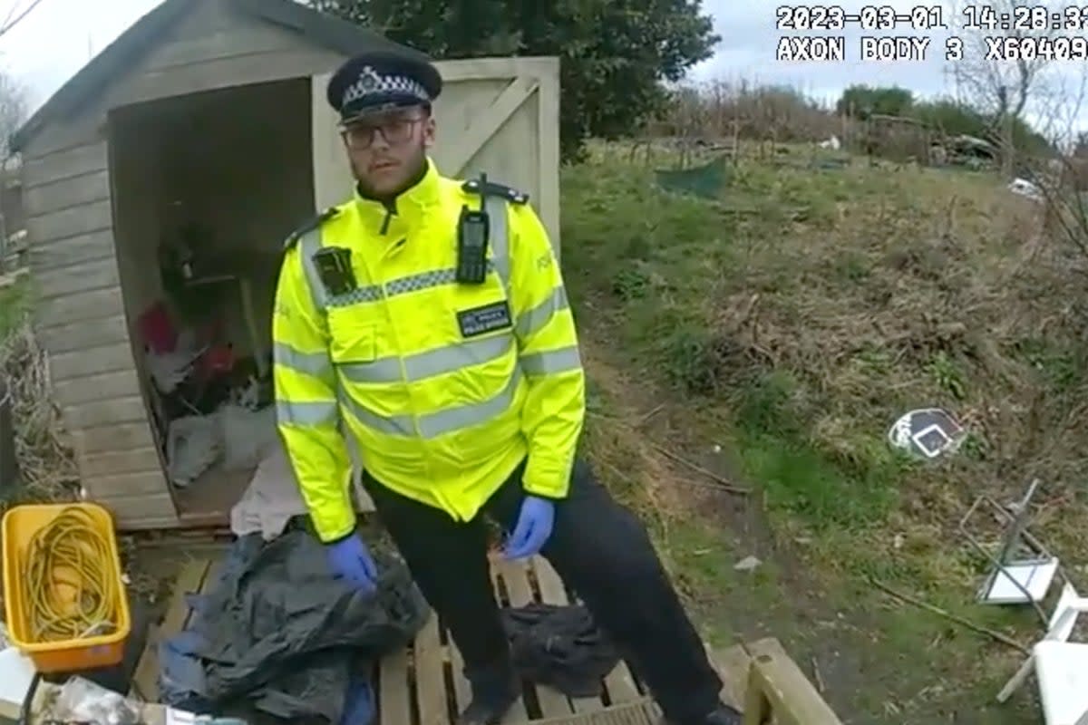 Police released body camera footage of the moment they found baby’s body (Metropolitan Police)