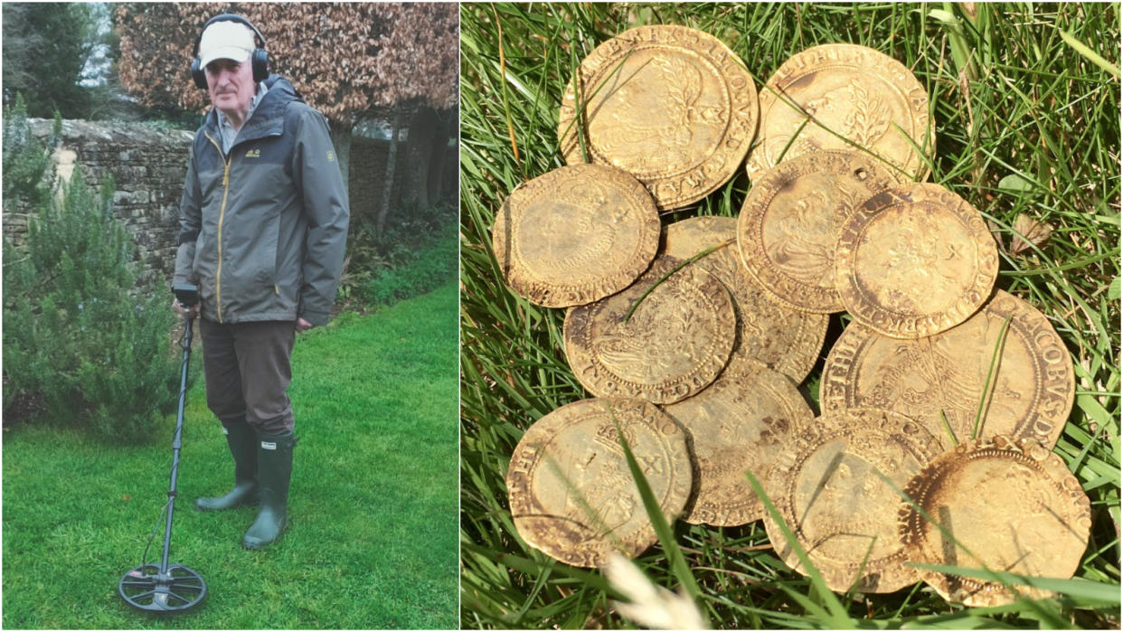 The coins were worth £10 each during their time, around £2,000 today. (SWNS)